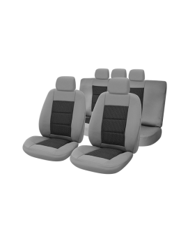 huse scaune auto compatibile DACIA Duster I 2009-2017 - (UMB3) Culoare: negru + gri