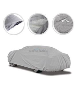 Husa prelata auto SEAT Leon III 2012-2020 Hatchback - impermeabila - 2 straturi - gri