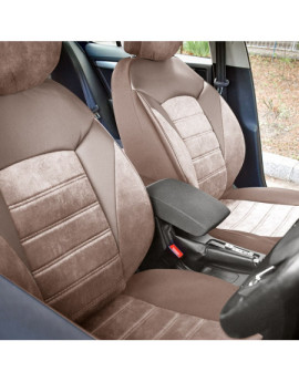 Set huse scaune auto compatibile SKODA Fabia II 2007-2014 - Diamond - Culoare: bej
