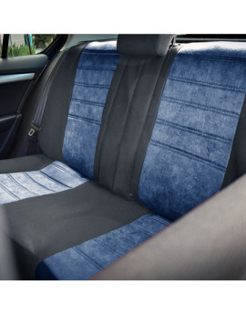 Huse scaune auto compatibile SKODA Fabia II 2007-2014 - Diamond - Culoare: negru + albastru
