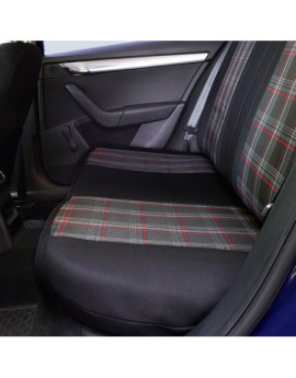 Huse scaune auto SKODA Fabia II 2007-2014 - Sport - Culoare: negru + rosu