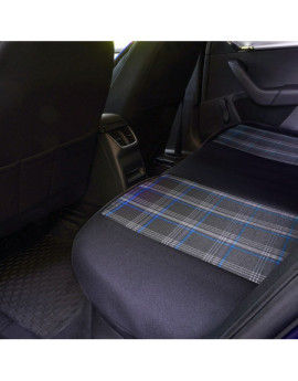 Huse auto SKODA Fabia II 2007-2014 - Sport - Culoare: negru + albastru