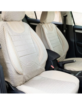 Huse scaune auto compatibile BMW Seria 3 E90 / E91 2004-2011 - City - Culoare: bej