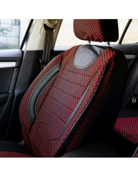 Set huse scaune auto compatibile FORD Kuga I 2008-2012 - City - Culoare: negru + rosu