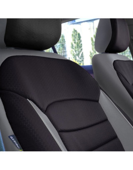 Set huse scaune auto compatibile SKODA Fabia II 2007-2014 - Urban - Culoare: negru + gri