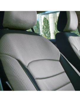 Set huse scaune auto compatibile SKODA Fabia II 2007-2014 - Urban - Culoare: negru + gri