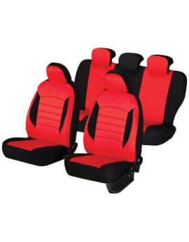 Huse auto SKODA Octavia II 2004-2013 - Urban - Culoare: negru + rosu