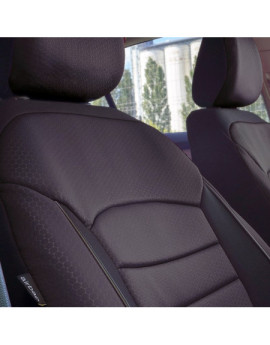 Set huse scaune auto compatibile SKODA Fabia II 2007-2014 - Urban - Culoare: negru