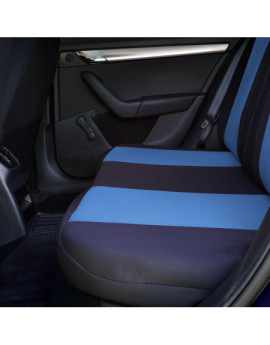 Huse scaune auto SKODA Fabia II 2007-2014 - Urban - Culoare: negru + albastru