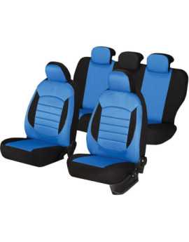 Huse auto SKODA Fabia II 2007-2014 - Urban - Culoare: negru + albastru