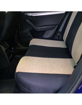 Huse scaune auto SUZUKI Vitara IV 2015-prezent (5 usi) - Racing - Culoare: negru + bej