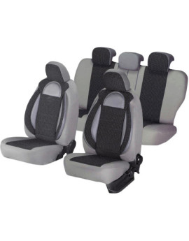 Huse auto OPEL Astra H 2004-2014 - Racing - Culoare: negru + gri