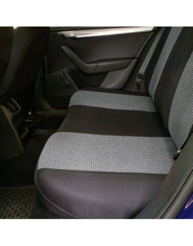 Huse scaune auto SKODA Fabia II 2007-2014 - Racing - Culoare: negru + gri