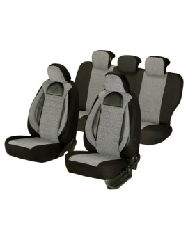 Huse auto SKODA Fabia II 2007-2014 - Racing - Culoare: negru + gri
