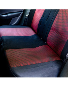 Huse scaune auto SUZUKI Vitara IV 2015-prezent (5 usi) - Elegance - Culoare: negru + rosu