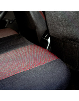 Huse auto SUZUKI Vitara IV 2015-prezent (5 usi) - Elegance - Culoare: negru + rosu