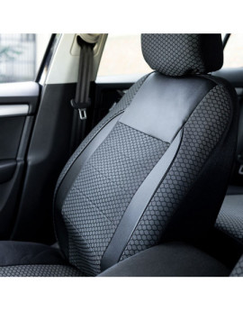 Set huse scaune auto compatibile SKODA Fabia II 2007-2014 - Elegance - Culoare: negru