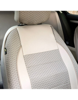 Huse scaune auto compatibile SKODA Fabia II 2007-2014 - Elegance - Culoare: bej