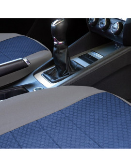 Huse scaune auto SKODA Fabia II 2007-2014 - Dynamic - Culoare: gri + albastru