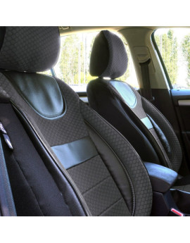 Set huse scaune auto compatibile BMW Seria 3 E90 / E91 2004-2011 - Dynamic - Culoare: negru + gri
