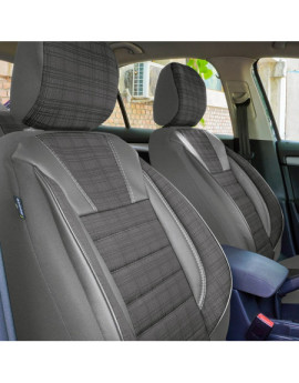 Set huse scaune auto compatibile SKODA Fabia II 2007-2014 - Luxury - Culoare: gri