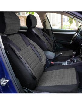 Huse scaune auto compatibile SUZUKI Vitara IV 2015-prezent (5 usi) - Luxury - Culoare: negru + gri