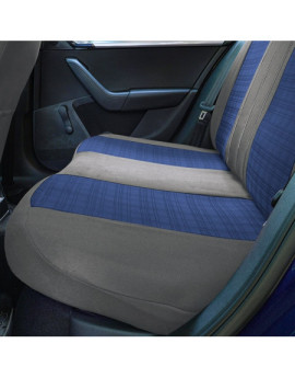 Huse scaune auto compatibile SKODA Fabia II 2007-2014 - Luxury - Culoare: gri + albastru