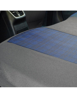 Huse scaune auto SKODA Fabia II 2007-2014 - Luxury - Culoare: gri + albastru