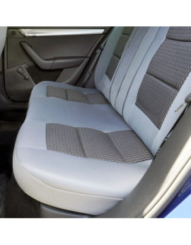 Huse auto SKODA Fabia II 2007-2014 - Premium Lux - (UMB3) Culoare: negru + gri