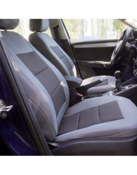 Huse scaune auto compatibile SUZUKI Vitara IV 2015-prezent (5 usi) - Premium Lux - (UMB3) Culoare: negru + gri