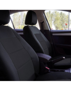 Set huse scaune auto compatibile SKODA Fabia II 2007-2014 - Premium Lux - (UMB4) Culoare: negru