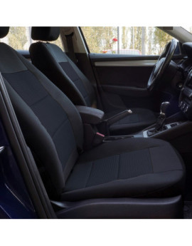 Huse scaune auto compatibile SKODA Fabia II 2007-2014 - Premium Lux - (UMB4) Culoare: negru