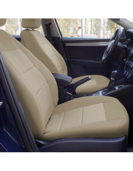 Huse scaune auto compatibile SKODA Fabia II 2007-2014 - Premium Lux - Culoare: bej