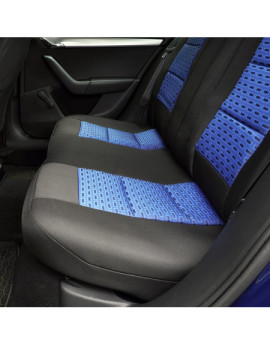 Huse scaune auto SUZUKI Vitara IV 2015-prezent (5 usi) - Premium Lux - Culoare: negru + albastru