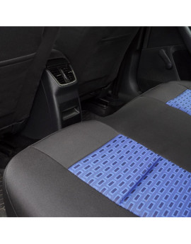 Huse auto SUZUKI Vitara IV 2015-prezent (5 usi) - Premium Lux - Culoare: negru + albastru