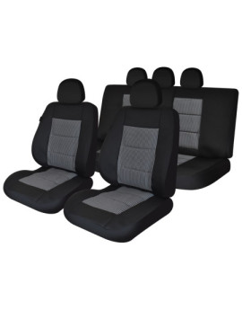 Set huse scaune auto compatibile SUZUKI Vitara IV 2015-prezent (5 usi) - Premium Lux - (UMB1) Culoare: negru + gri