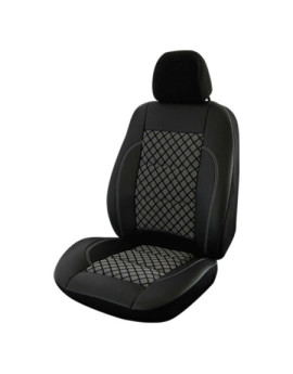 Huse scaune auto SKODA Fabia II 2007-2014 - Exclusive Leather Premium - Culoare: negru + gri