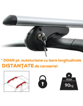 Set bare portbagaj TOYOTA Avensis I (T220) 1997-2002 Combi - 120 cm - Aluminiu