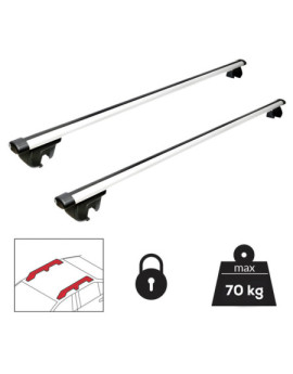 Set bare transversale SKODA Praktik 2006-2015 - 120 cm - Aluminiu