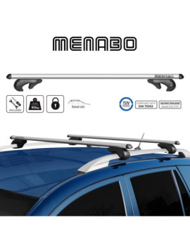 Set bare portbagaj VOLVO V70 II (P26/SW) 2000-2007 - Aluminiu - 135 cm - MENABO BRIO XL