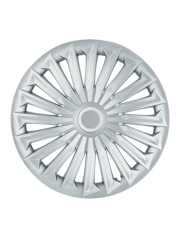 Set 4 capace roti JOY cu inel cromat - 15 inch