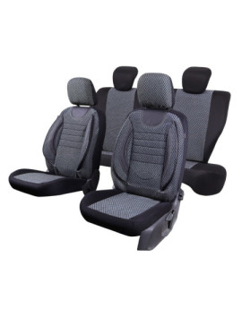 huse scaune auto compatibile OPEL Astra G 1998-2004 - Culoare: negru + gri