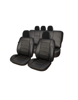 huse scaune auto compatibile VW Passat B5 1997-2005 - Exclusive Leather King - Culoare: negru