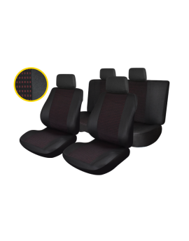 huse scaune auto compatibile PEUGEOT 407 2004-2010 - Culoare: negru + rosu