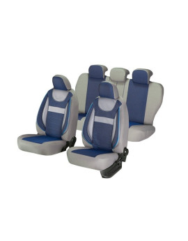 huse scaune auto compatibile AUDI A4 B5 1994-2000 - Culoare: gri + albastru